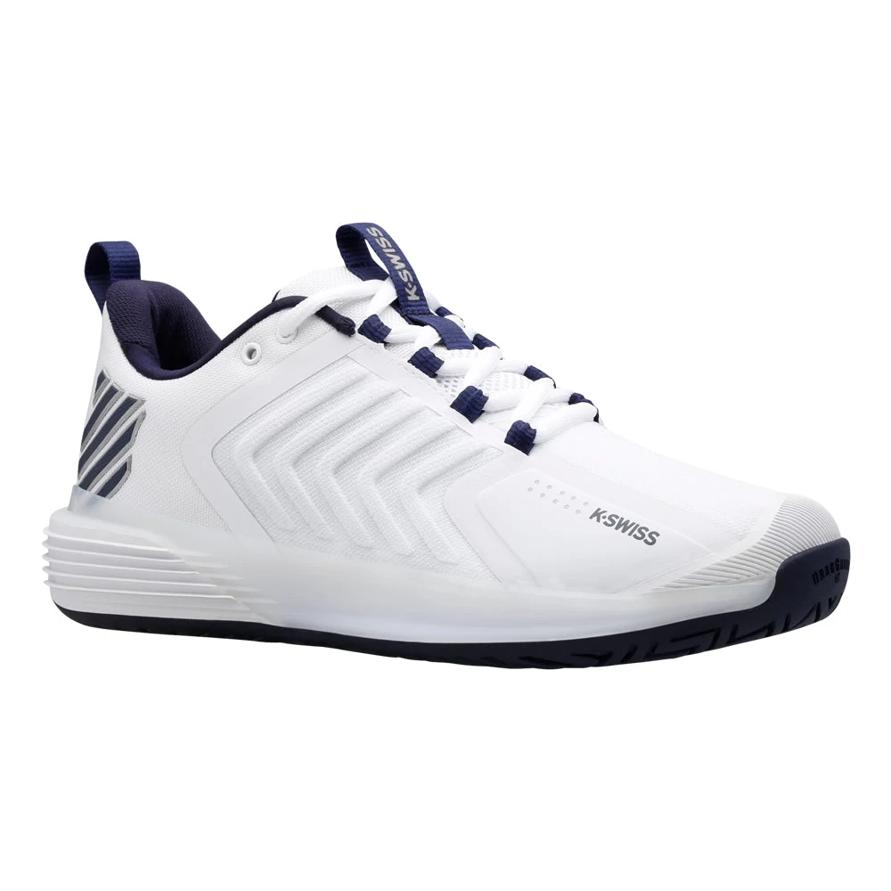 K-Swiss Ultrashot 3 (Men's) - White/Peacoat/Silver 3 K-Swiss Ultrashot 3 (Men's) - White/Peacoat/Silver - Image 3