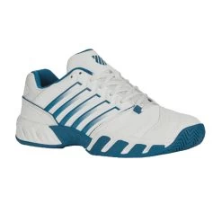 K-Swiss Bigshot Light 4 (Men's) - Brilliant White/Celestial/Scuba Blue -Tennis Shop 06989 126d