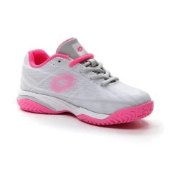Tennis Shop 6 Lotto Mirage 300 All Court (Junior's) - Vapor Gray/Vivid Fuchsia/Cool Gray