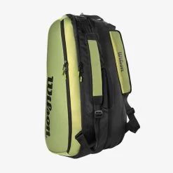 Wilson Blade V8 Super Tour 9 Pack Bag - Black/Green 5 Wilson Blade V8 Super Tour 9 Pack Bag - Black/Green -Tennis Shop Blade9Rbag
