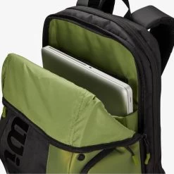 Wilson Blade V8 Backpack - Black/Green -Tennis Shop Bladebackpack2