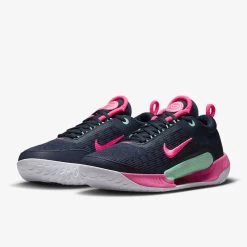 Nike Court Zoom NXT (Men's) - Obsidian/Green Glow/White/Hyper Pink -Tennis Shop DH0219 402e