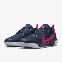 Nike Court Zoom Pro (Men's) - Obsidian/Green Glow/White/Hyper Pink -Tennis Shop DH0618 402e