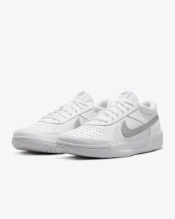 Nike Court Zoom Lite 3 (Women's) - White/Metallic Silver (Available Size: 10.5) -Tennis Shop DH1042 101 4