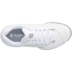 K-Swiss Bigshot Light 4 (Junior's) - White/High-Rise/Silver -Tennis Shop K SwissSkyView