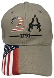 2A 1791 Flag On Bill Cotton Cap