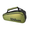 Wilson Blade V8 Super Tour 9 Pack Bag - Black/Green