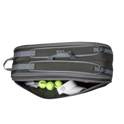 Wilson Tour 6 Pack Tennis Bag - Dark Green -Tennis Shop WR8022501 4 Tour 6PK DarkGreen.png.high res