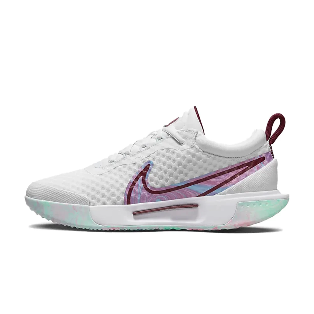 Nike Court Zoom Pro (Women's) - White/Dark Beetroot 2 Nike Court Zoom Pro (Women's) - White/Dark Beetroot - Image 2