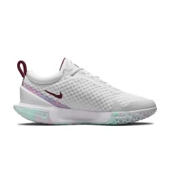 Nike Court Zoom Pro (Women's) - White/Dark Beetroot 6 Nike Court Zoom Pro (Women's) - White/Dark Beetroot -Tennis Shop dh100d